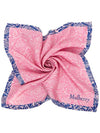 Distorted Rose Square Silk Scarf Pink - MULBERRY - BALAAN 3