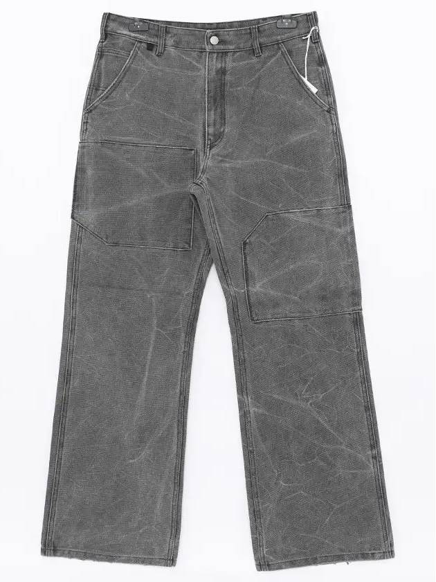 Patch Canvas Straight Pants Carbon Grey - ACNE STUDIOS - BALAAN 4