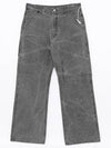 Patch Canvas Straight Pants Carbon Grey - ACNE STUDIOS - BALAAN 2