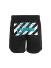 wave line logo mesh shorts black - OFF WHITE - BALAAN 1