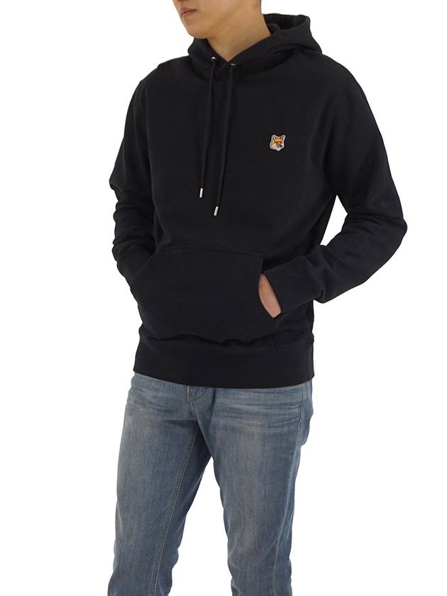 Fox Head Patch Regular Hoodie Black - MAISON KITSUNE - BALAAN 4