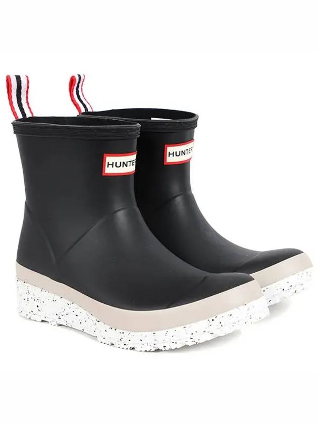 Genuine W Play Short Speckle Rain Boots Black WFS2082RMA BTE - HUNTER - BALAAN 3