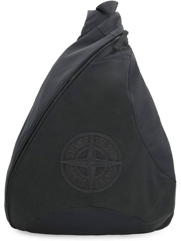 Stitch Embroidered Cross Bag Black - STONE ISLAND - BALAAN 3