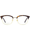 Eyewear Web Hageum Frame Eyeglasses Gold Havana - GUCCI - BALAAN.