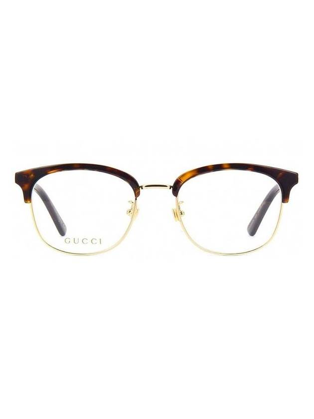 Eyewear Web Hageum Frame Eyeglasses Gold Havana - GUCCI - BALAAN.