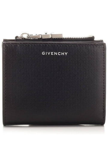 Classic 4G Leather Half Wallet Black - GIVENCHY - BALAAN 1