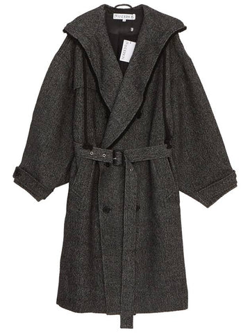 CO0267 PG1393 599 1 Women s Hooded Long Trench Coat - JW ANDERSON - BALAAN 1