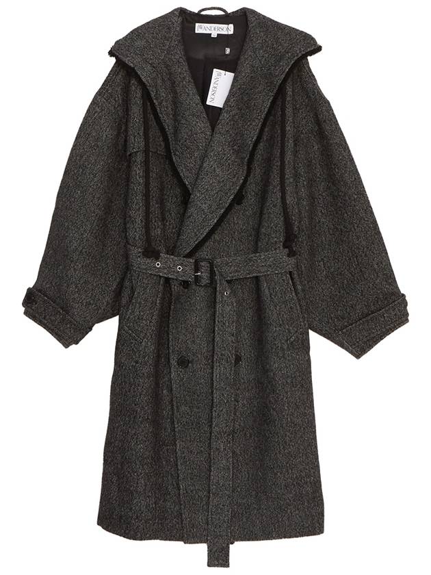 CO0267 PG1393 599 Women s Hooded Long Trench Coat - JW ANDERSON - BALAAN 1