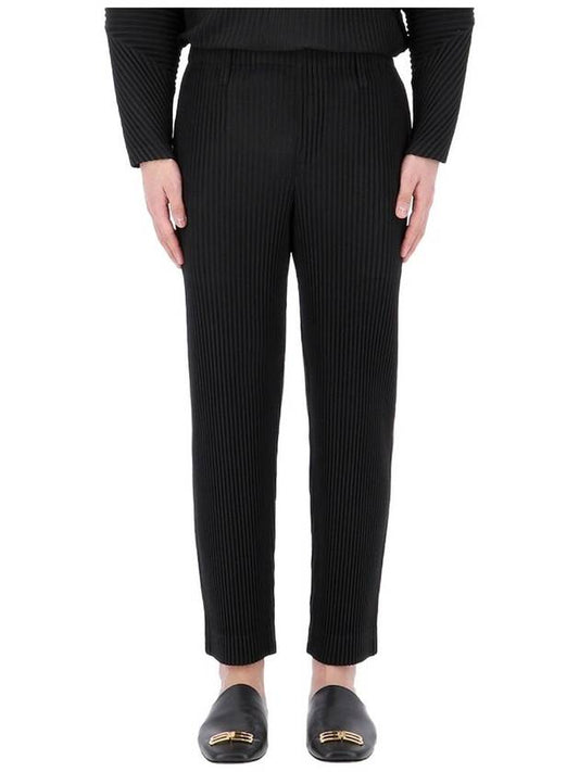 Pleated Straight Pants Black - ISSEY MIYAKE - BALAAN 2