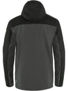 Men's Abisco Midsummer Hooded Zip-Up Jacket Dark Grey Black - FJALL RAVEN - BALAAN 3