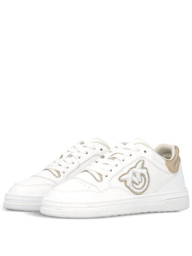 Pinko White And Gold Sneakers - PINKO - BALAAN 3