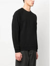 OLD Treatment Wappen Patch Crew Neck Sweatshirt Black - STONE ISLAND - BALAAN 7