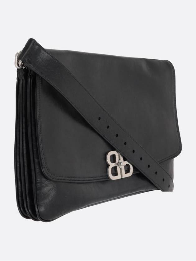 Women's BB Soft Large Flap Shoulder Bag Black - BALENCIAGA - BALAAN 3