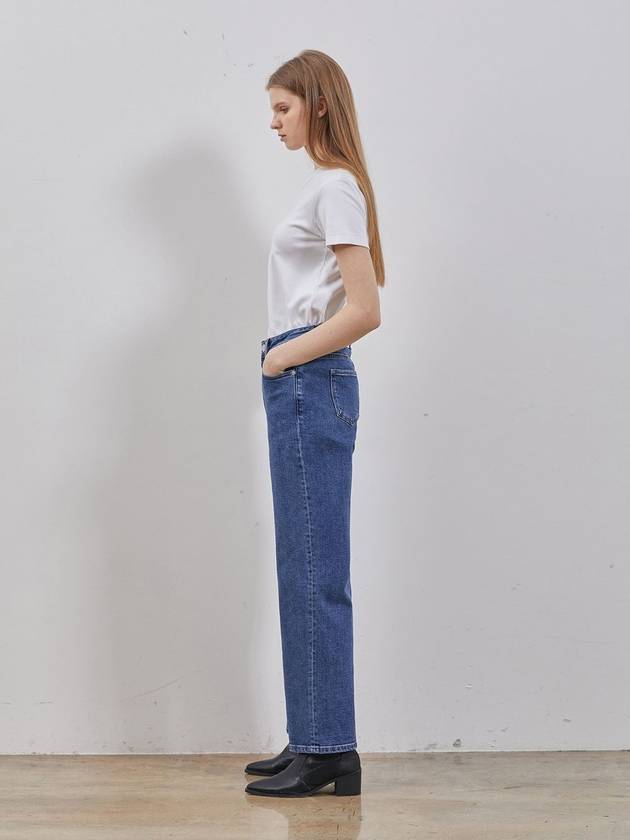 Denim basic straight fit pants indigo - RYUL+WAI: - BALAAN 3