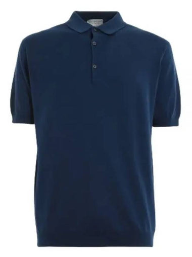 24 Adrian Navy Polo Knit - JOHN SMEDLEY - BALAAN 1