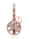 Sparkling Family Tree Dangle Bracelet Charm Rose Gold - PANDORA - BALAAN 4