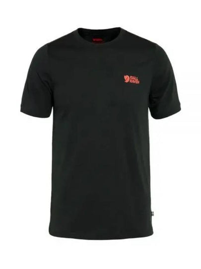 Men's Abisko Wool Logo Short Sleeve T-Shirt Black - FJALL RAVEN - BALAAN 2