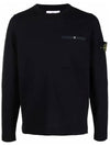 Wappen Patch Low Pocket Knit Top Navy - STONE ISLAND - BALAAN 2