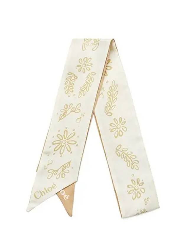 Bandeau Silk Scarf Beige - CHLOE - BALAAN 3