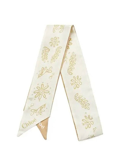 Bandeau Silk Scarf Beige - CHLOE - BALAAN 2