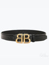 Logo Leather Belt Black - BALENCIAGA - BALAAN 2