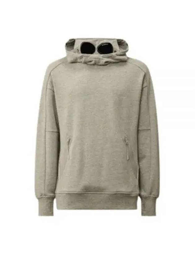 Diagonal Raised Fleece Goggle Hoodie Grey - CP COMPANY - BALAAN 2