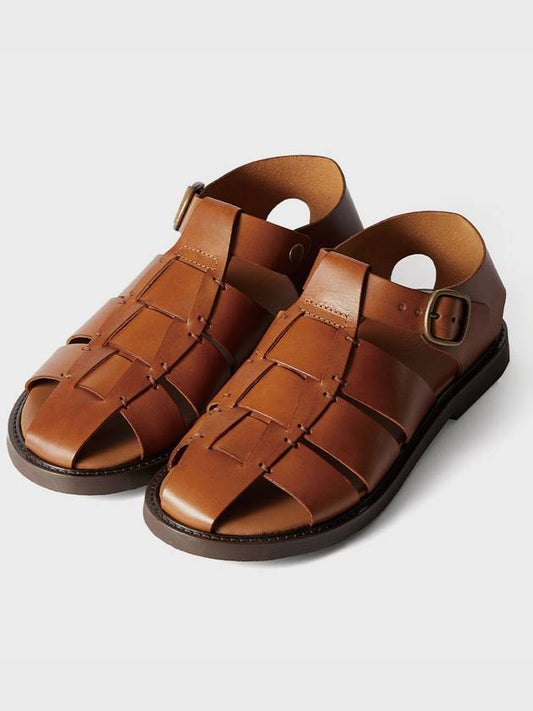 Antichi Romani Fisherman Sandals Roman Cognac - ANTICHI ROMANI - BALAAN 2