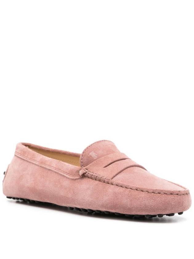 Gommino Suede Driving Shoes Pink - TOD'S - BALAAN 4