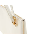 Leather Logo Clutch Bag White - JIL SANDER - BALAAN.