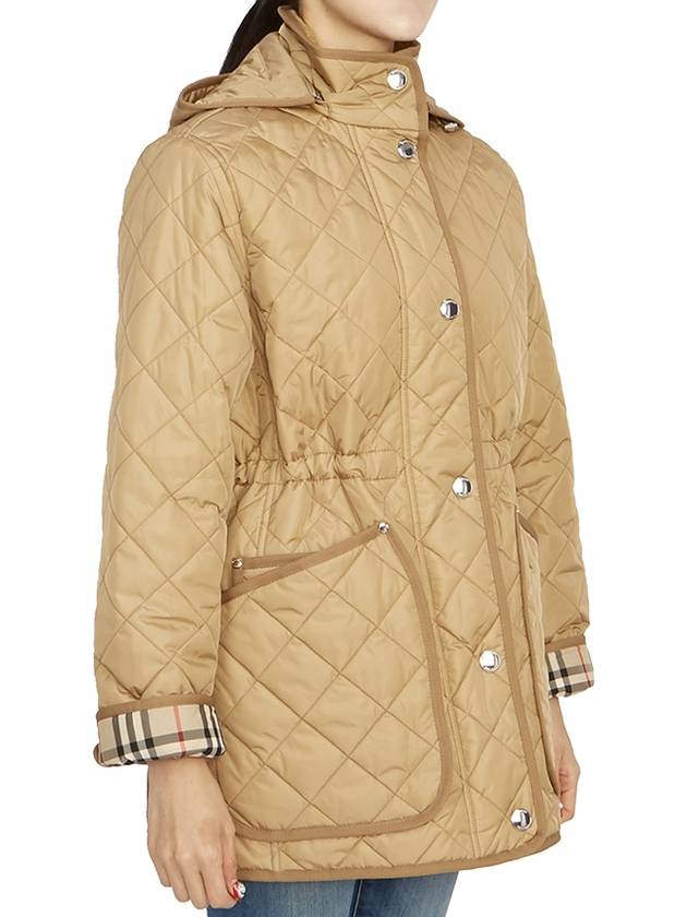 Diamond Quilted Nylon Jacket Archive Beige - BURBERRY - BALAAN 6