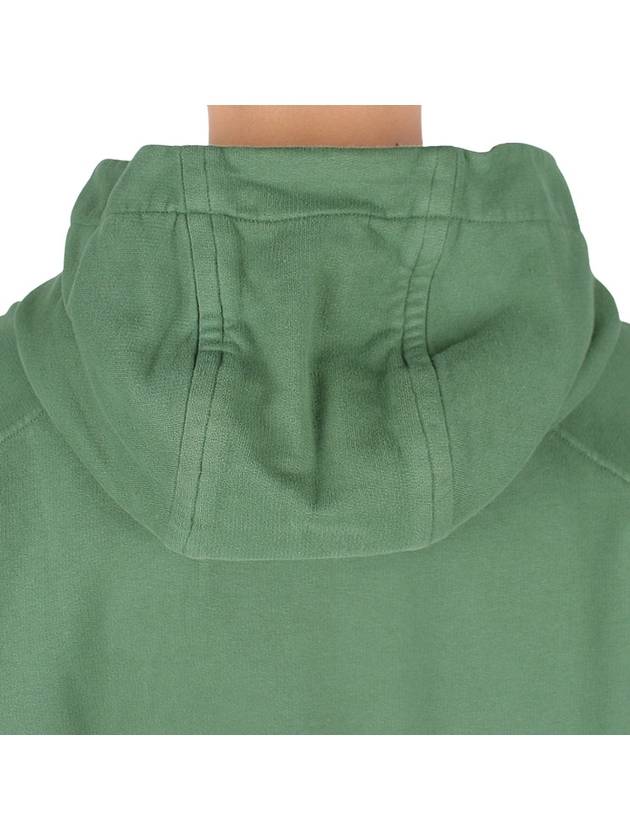 Waffen Patch Cotton Fleece Hoodie Olive - STONE ISLAND - BALAAN 9