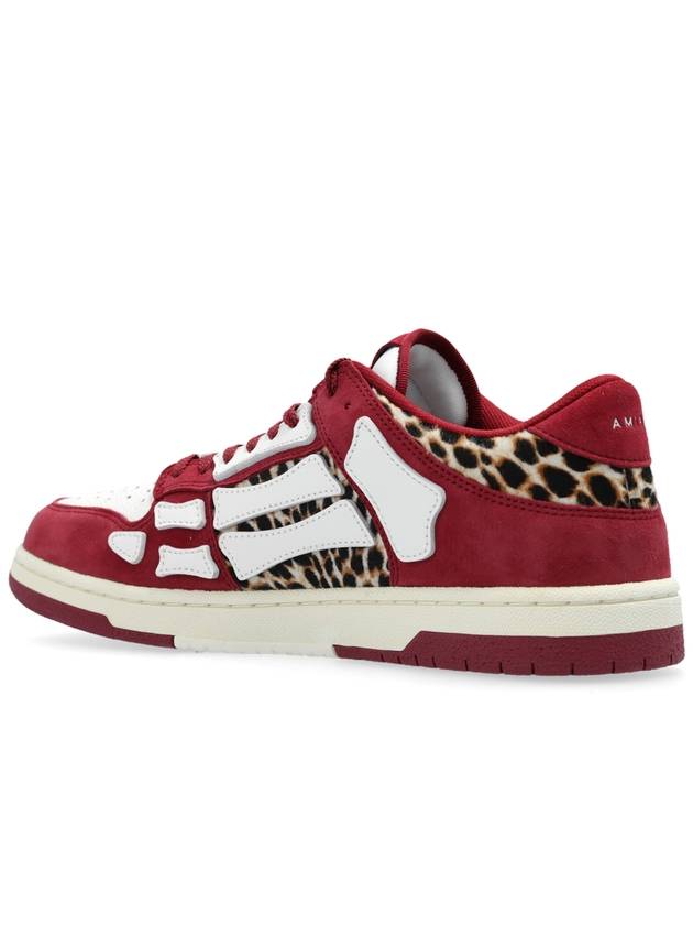 Amiri Sport Shoes Leopard Skel Top, Men's, Red - AMIRI - BALAAN 5