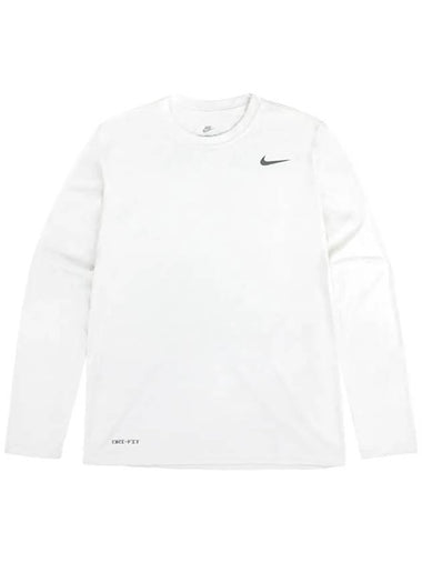 Dry fit long sleeve long sleeve tshirt white - NIKE - BALAAN 1