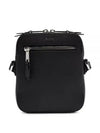 Lettering Logo Leather Messenger Bag Black - HUGO BOSS - BALAAN 2