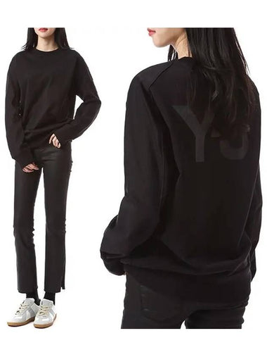 Y 3 U CL CRW Big Logo Sweatshirt FJ0350 - YOHJI YAMAMOTO - BALAAN 1