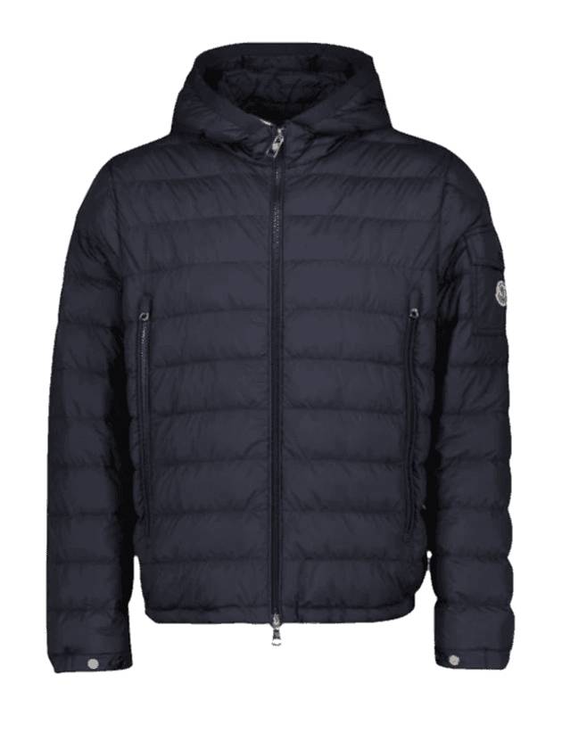 Galion Short Down Jacket Navy - MONCLER - BALAAN 1