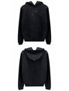 CD Icon Organic Cotton Fleece Hoodie Black - DIOR - BALAAN 5