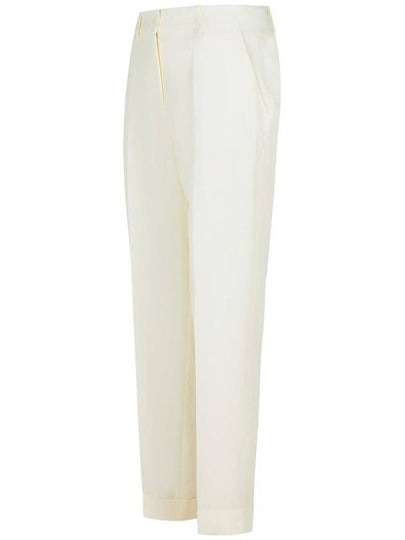 P.A.R.O.S.H. Cream Viscose Blend Pants - P.A.R.O.S.H. - BALAAN 2