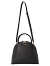 Gancini Leather Tote Bag Black - SALVATORE FERRAGAMO - BALAAN 7