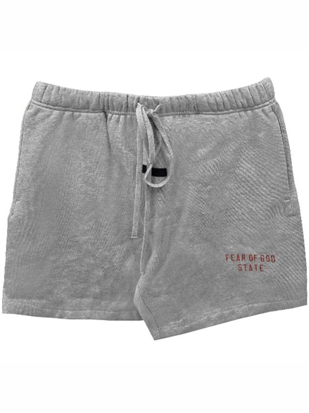 Fleece Soccer Shorts Dark Heather - FEAR OF GOD - BALAAN 2