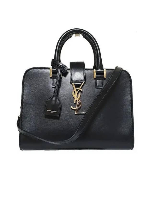 Cabas Bag Baby Black Gold Plated 568853 - SAINT LAURENT - BALAAN 1