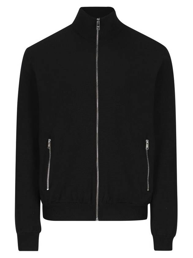 Reversible Wool Nylon Bomber Jacket Black - PRADA - BALAAN 5