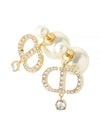 Tribales Pearl Earrings Gold - DIOR - BALAAN 2