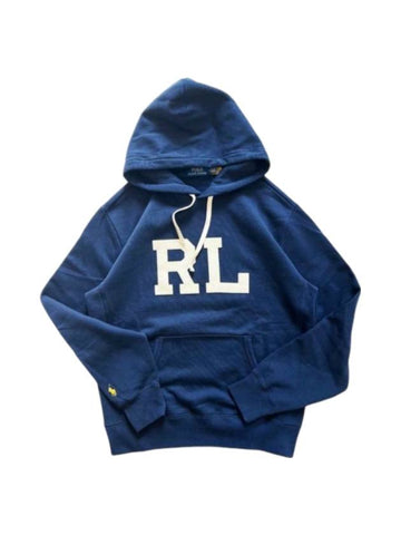 Logo Brushed Hoodie Navy - POLO RALPH LAUREN - BALAAN 1