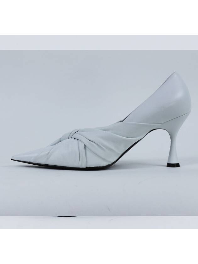 Twist Drapy Leather Pumps White - BALENCIAGA - BALAAN 6