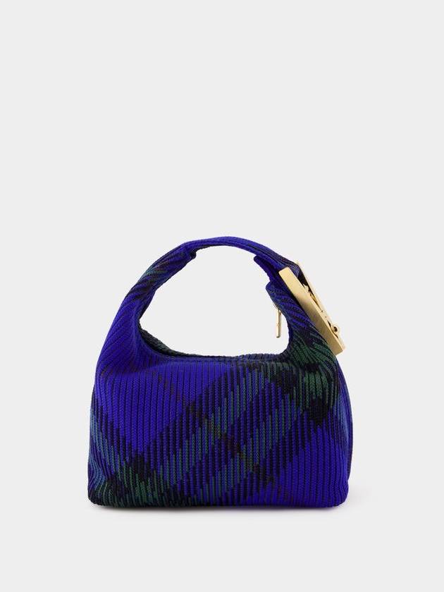 Peg Checked Duffel Bag Blue - BURBERRY - BALAAN 4