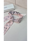 CC Logo Heart Star Printed Silk Twilly Bandeau Petite Scarf Baby Pink AAA371 - CHANEL - BALAAN 10