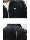 Men's Monogram Rucker Logo Zip-Up Track Jacket Black - MOOSE KNUCKLES - BALAAN 8