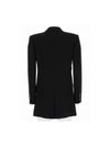 Single Breasted Crepe Blazer Jacket Black - SAINT LAURENT - BALAAN 3