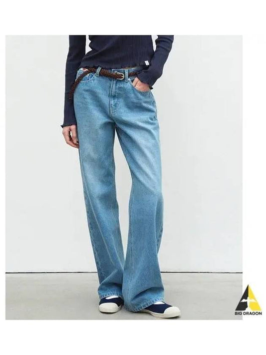 SEMI WIDE DENIM PANTS BLUE - BENSIMON - BALAAN 1